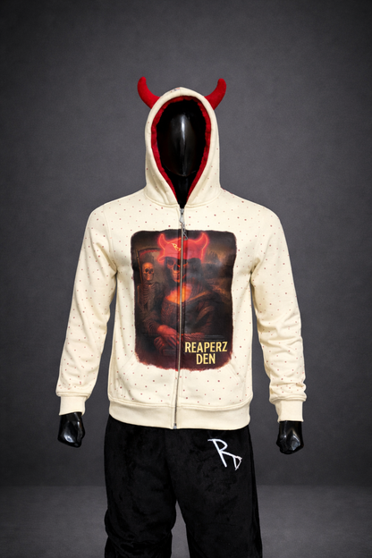 Limited Edition Mona Reaper Zip Up (Cream)